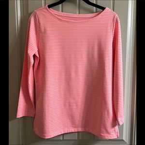 Vineyard vines sankaty pink striped top